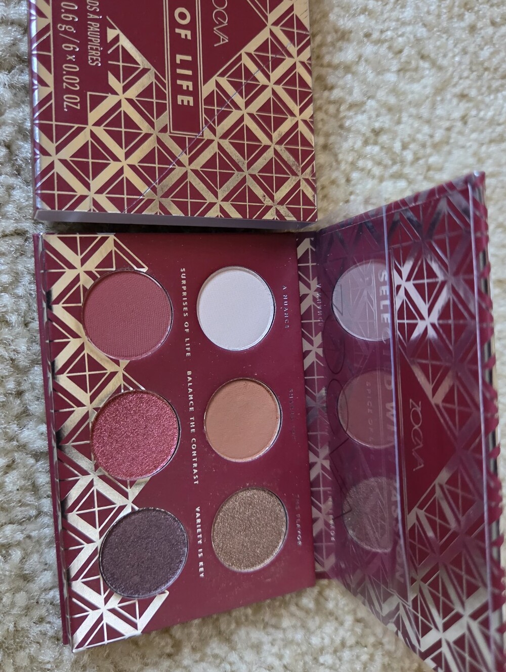 2items ZOEVA Spice Of Life Highlight Blush Palette & Eyeshadow Palette NIB